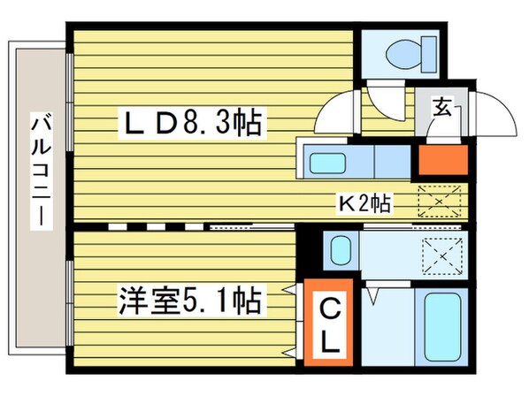 グランデプレシア環状通東の物件間取画像